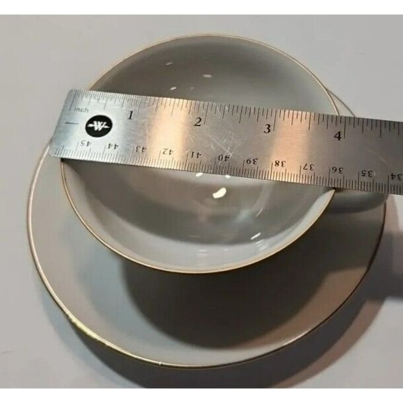 Vtg KRN Handpainted Teacups And Saucers Brown & White China (4) Extremely Rare - Picture 11 of 13